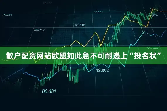 散户配资网站欧盟如此急不可耐递上“投名状”
